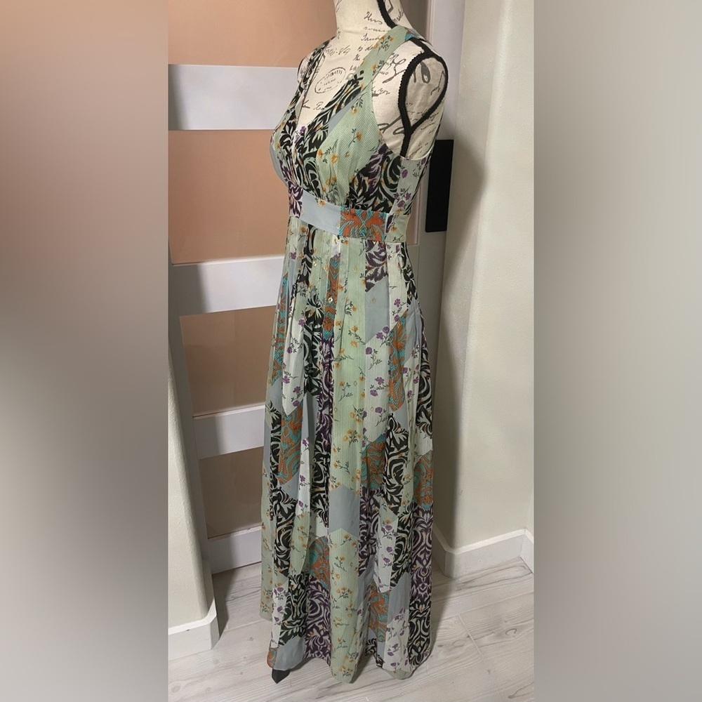 Maeve Anthropologie Patchwork Floral Maxi Dress | Size 0 | EUC - Picture 4 of 12
